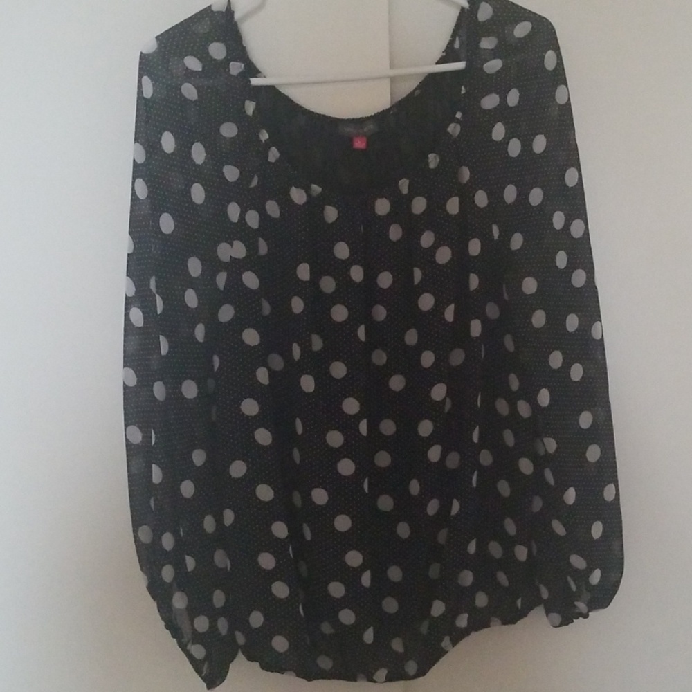 Vince Camuto sheer blouse